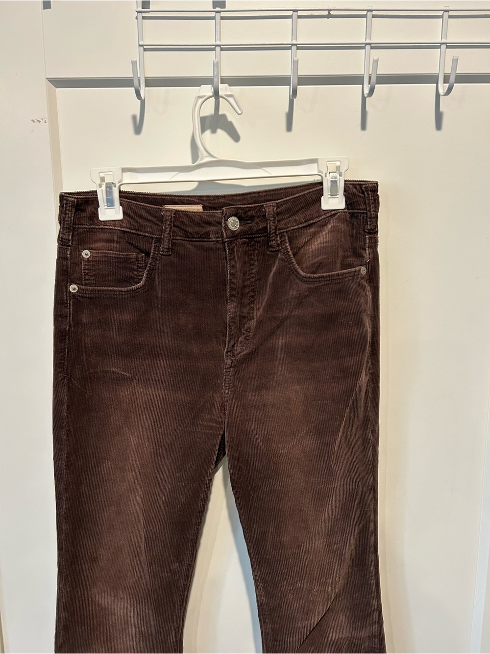 Pilcro Low-Rise Corduroy Flare Jean - Picture 3 of 13